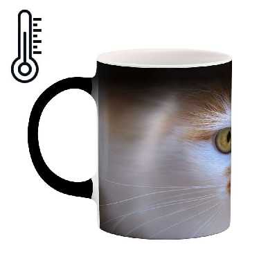 ماگ حرارتی کاکتی طرح گربه مدل mgh16660