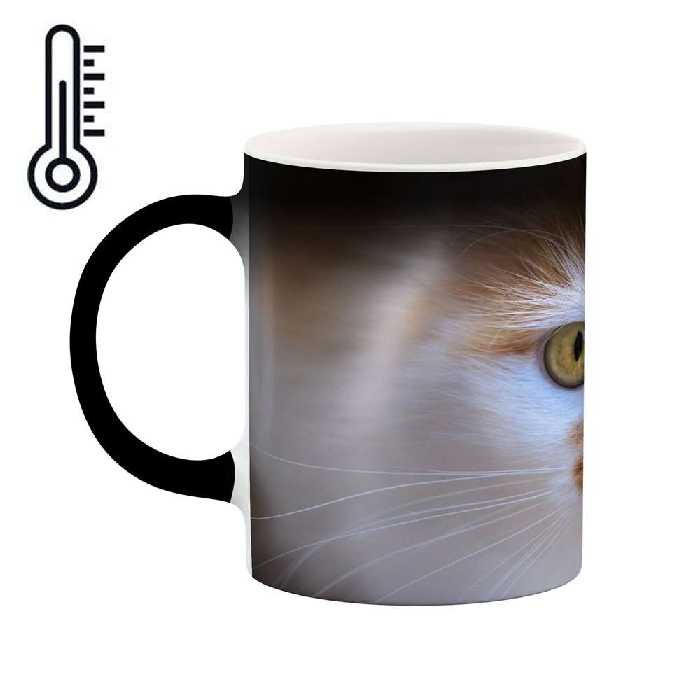 ماگ حرارتی کاکتی طرح گربه مدل mgh16660