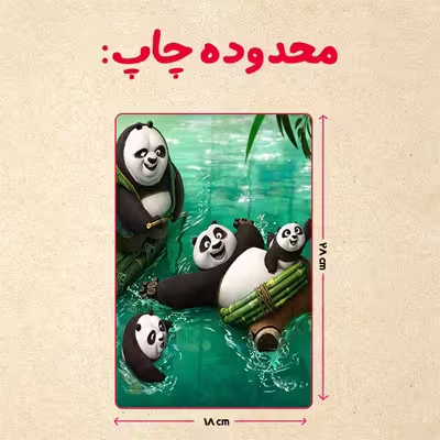 پازل 35 تکه مدل پاندا مونگ فو کار کد 4