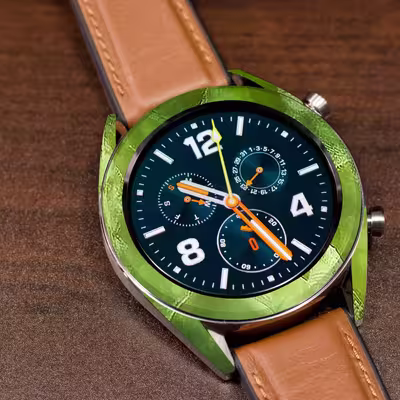 برچسب ماهوت طرح Green-Crystal-Marble مناسب برای ساعت هوشمند هوآوی Watch GT
