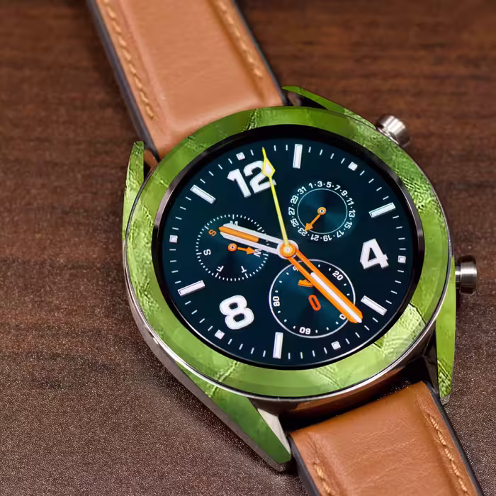 برچسب ماهوت طرح Green-Crystal-Marble مناسب برای ساعت هوشمند هوآوی Watch GT