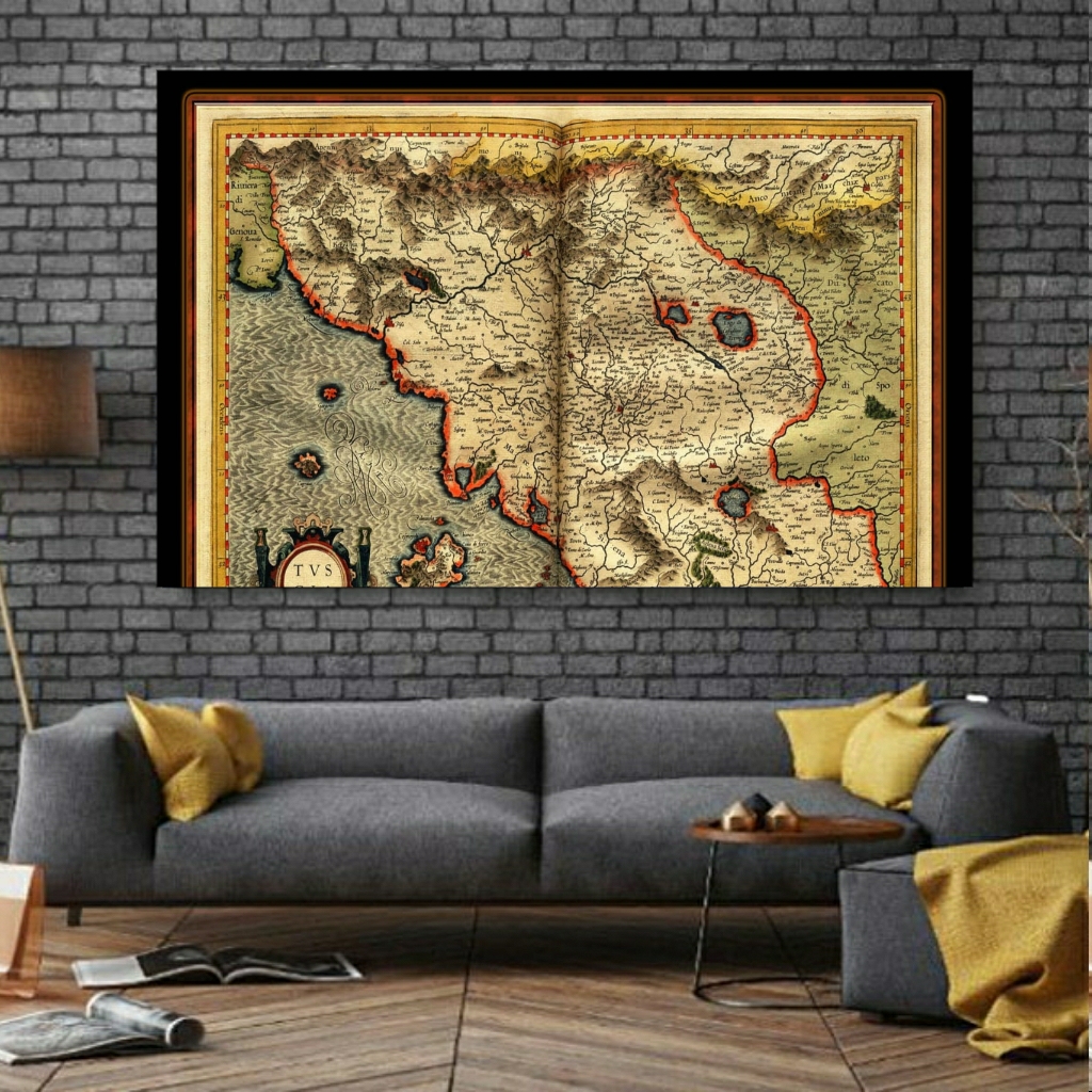 تابلو بوم طرح نقشه جهان مدل SDB1073