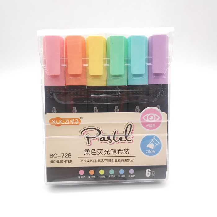 ماژیک مدل محافظ چشم پاستل بسته 6 عددی