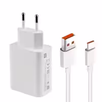 شارژر دیواری شیایومی مدل Turbo fast charge به همراه کابل USB C