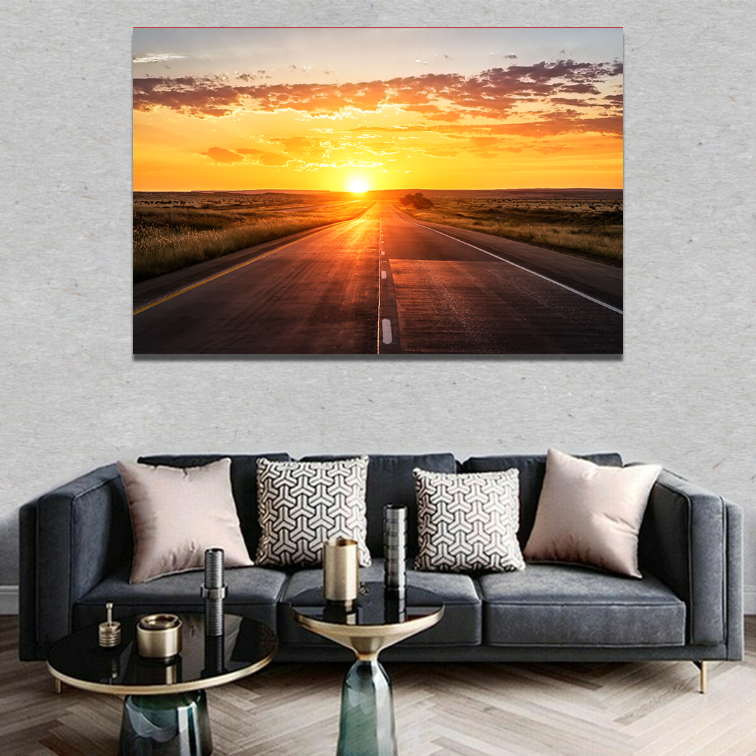 تابلو شاسی مدل غروب جاده کد RA2hD0030