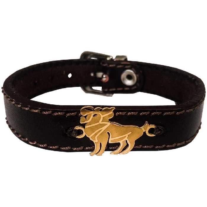 دستبند چرم وارک طرح فروردین مدل لیبرا کد rb117