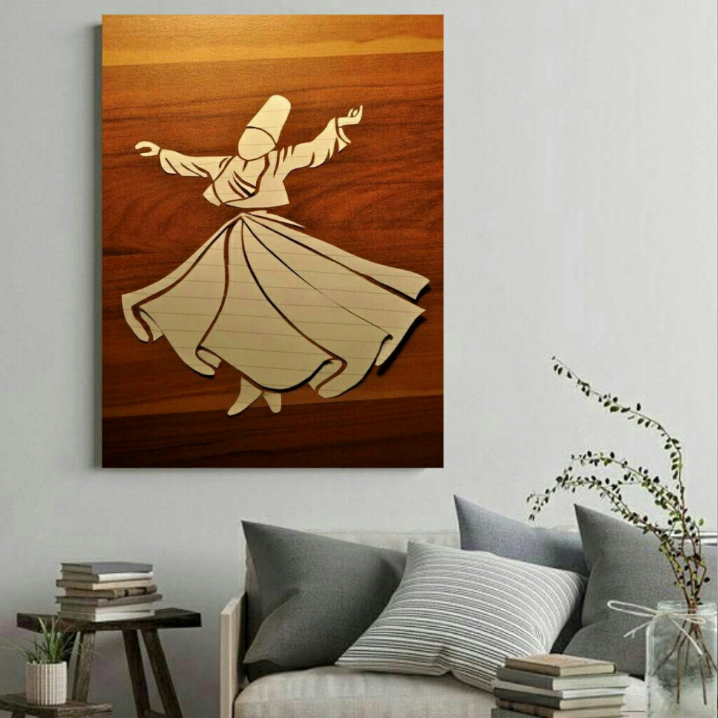  تابلو بوم طرح رقص سماع مدل TB65
