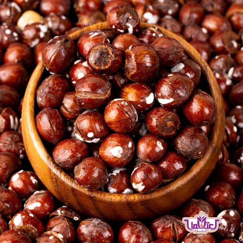 فندق امسالی برشته 250 گرمی اعتماد تازه پخت و نمکی | amazonchi