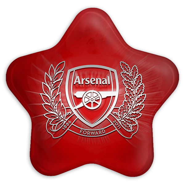 پیکسل خندالو طرح باشگاه آرسنال مدل ستاره ای کد 2138