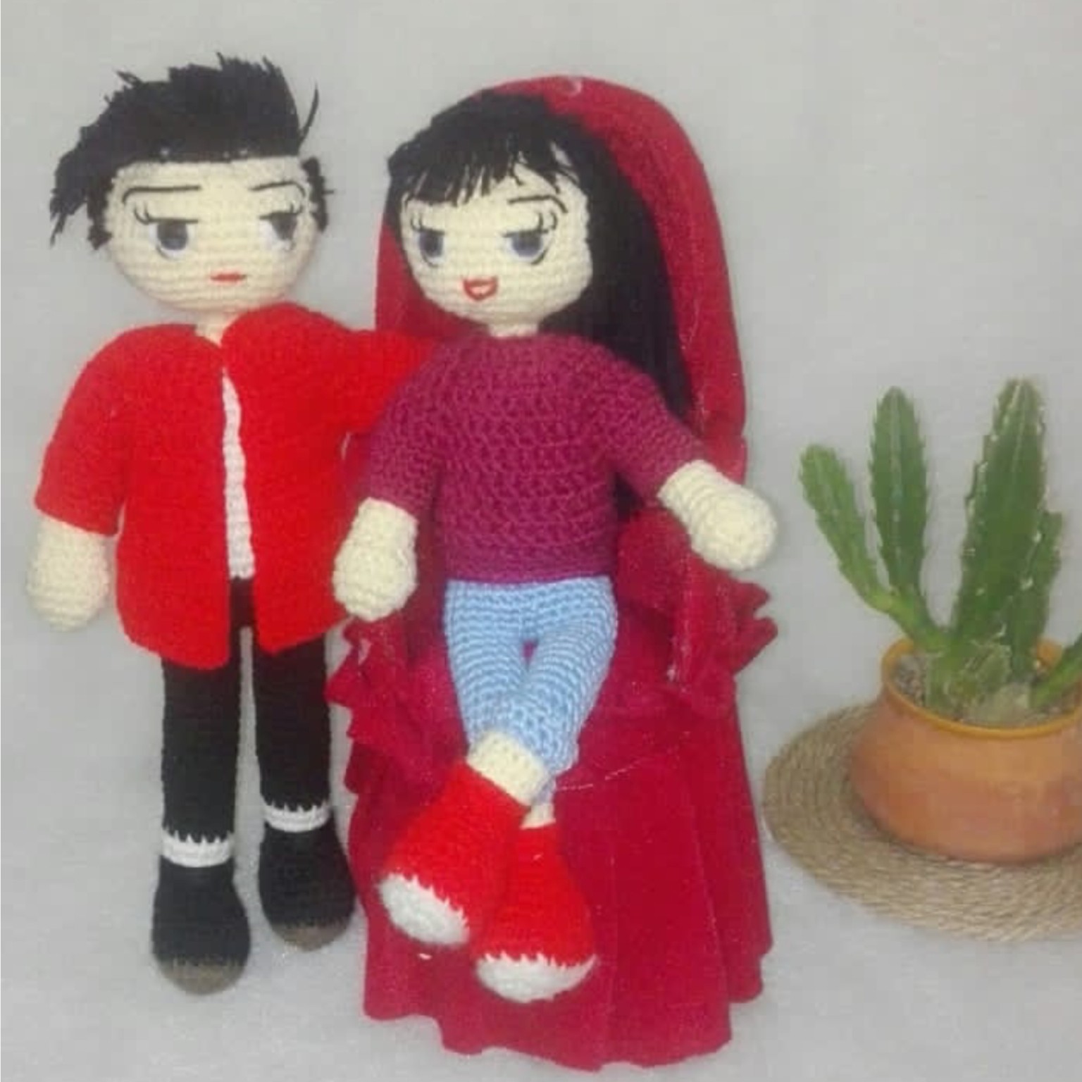 ست عروسک بافتنی
