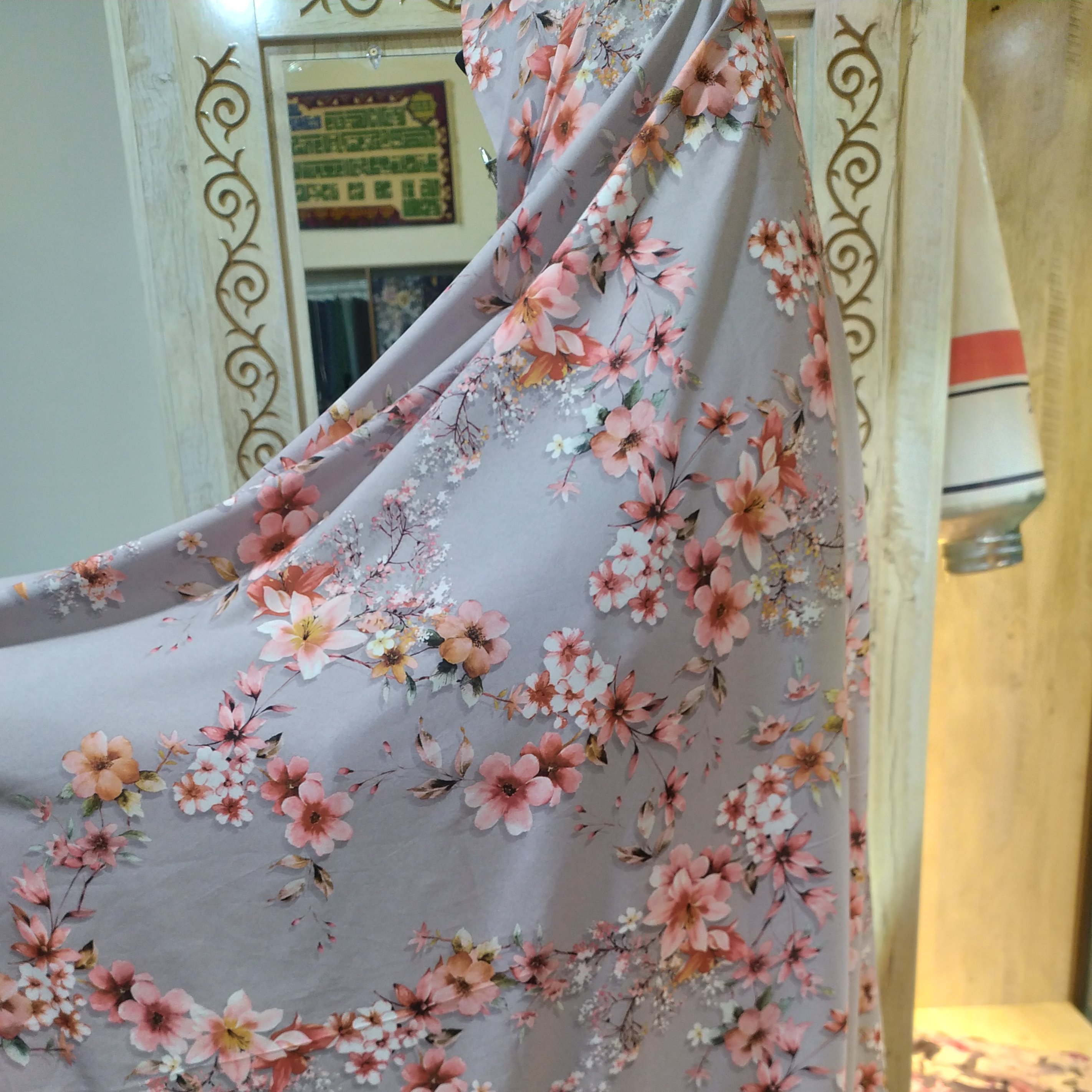 چادر رنگی سه بعدی مدل صدفی