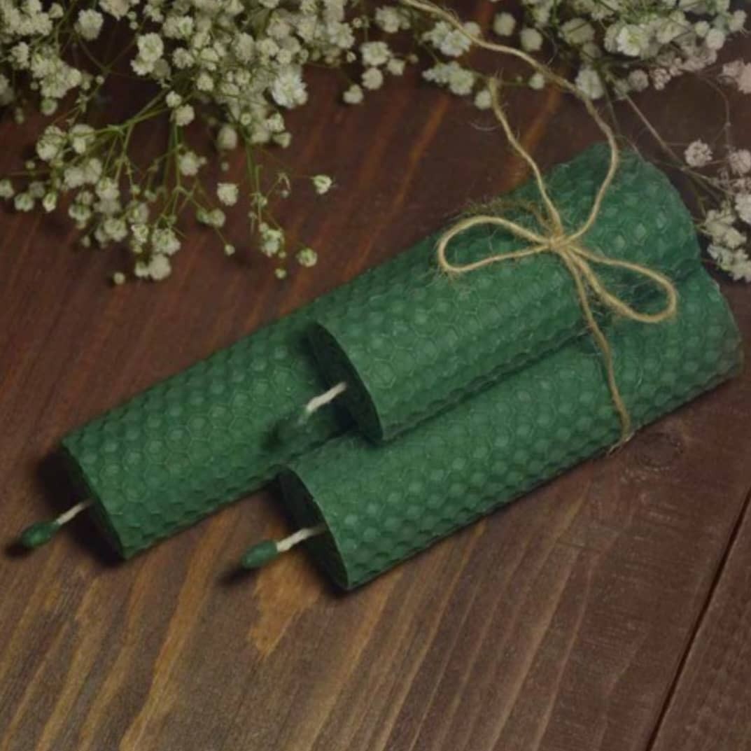 شمع مدل کندو سبز