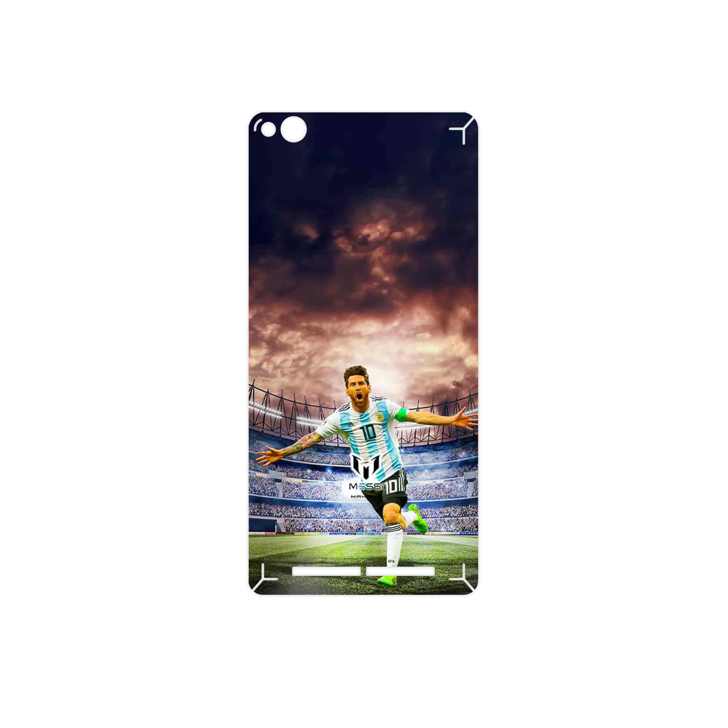 برچسب پوششی ماهوت مدل Lionel Messi 2 مناسب برای گوشی موبایل شیائومی Redmi 3