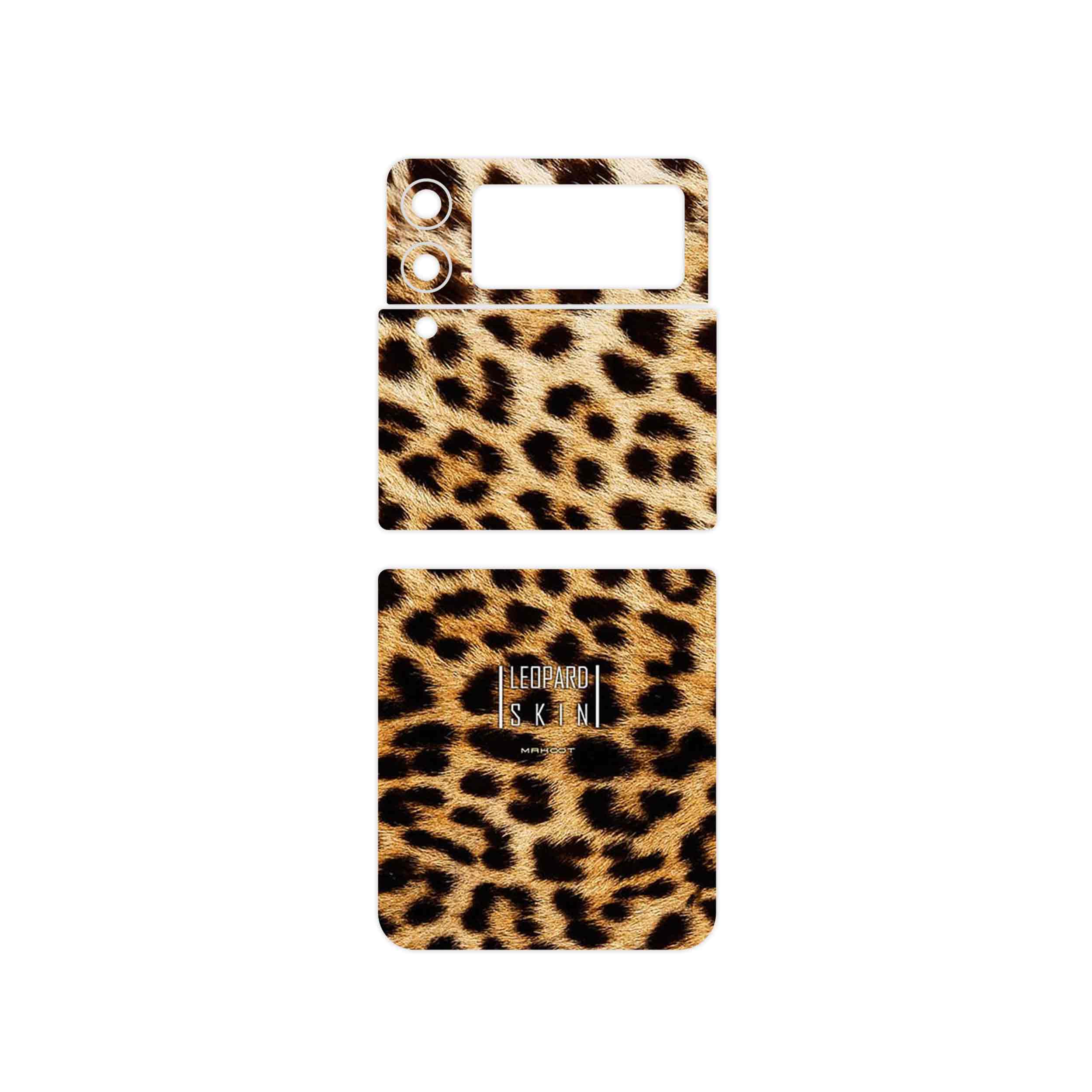 برچسب پوششی ماهوت مدل Leopard Skin مناسب برای گوشی موبایل سامسونگ Galaxy Z Flip3 5G