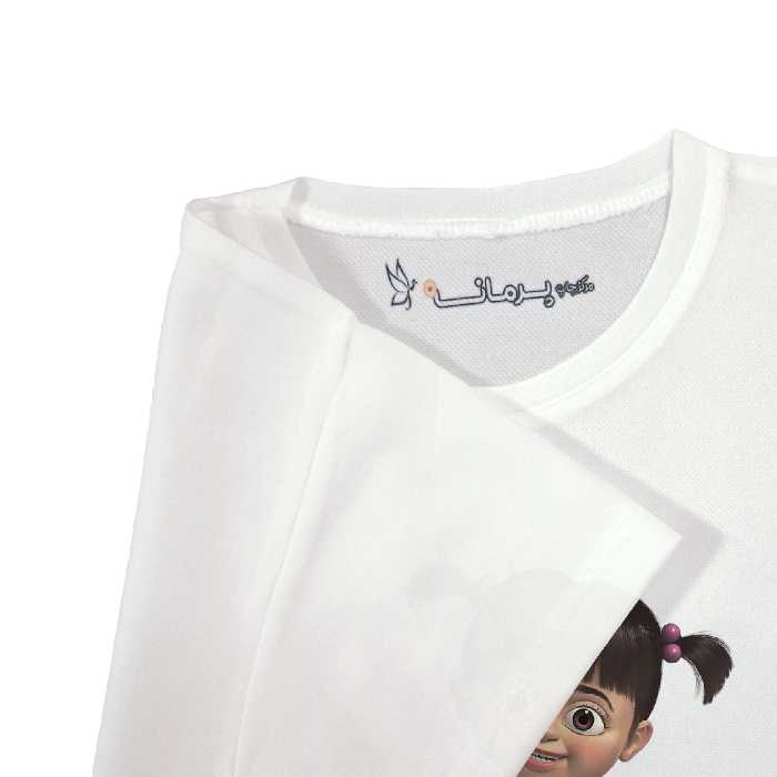 تی شرت آستین کوتاه بچگانه پرمانه طرح کارخانه هیولاها کد pmt.7817