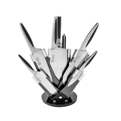 سرویس چاقو آشپزخانه 9 پارچه ام جی اس مدل KS-8012s