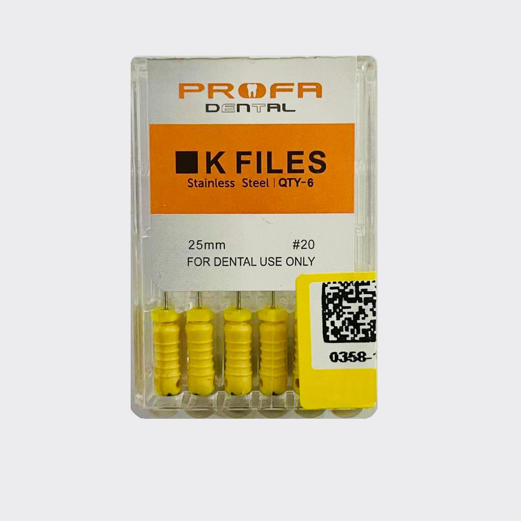 کا فایل دندانپزشکی پروفا مدل 25 کد 20 بسته 6 عددی