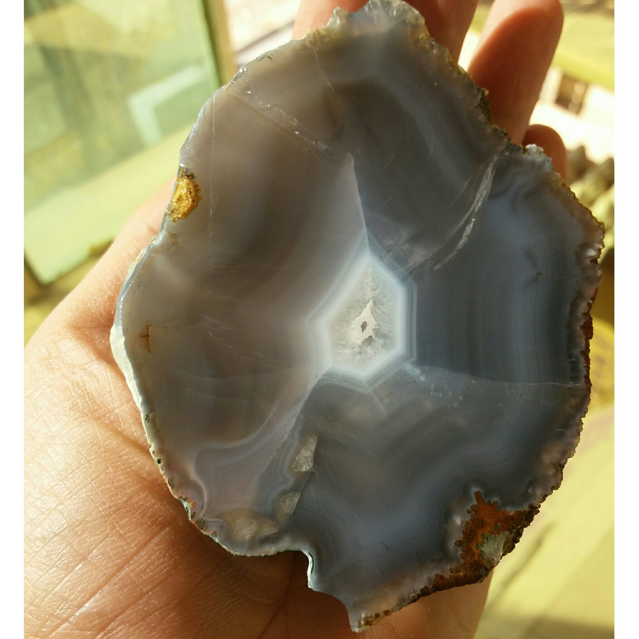 اسلایس سنگ راف عقیق سلیمانی تار عنکبوتی 3بعدی محشر 100در100 طبیعی خااااص