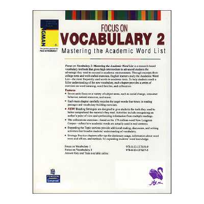 کتاب 2 focus on vocabulary اثر جمعی از نویسندگان انتشارات شیلر