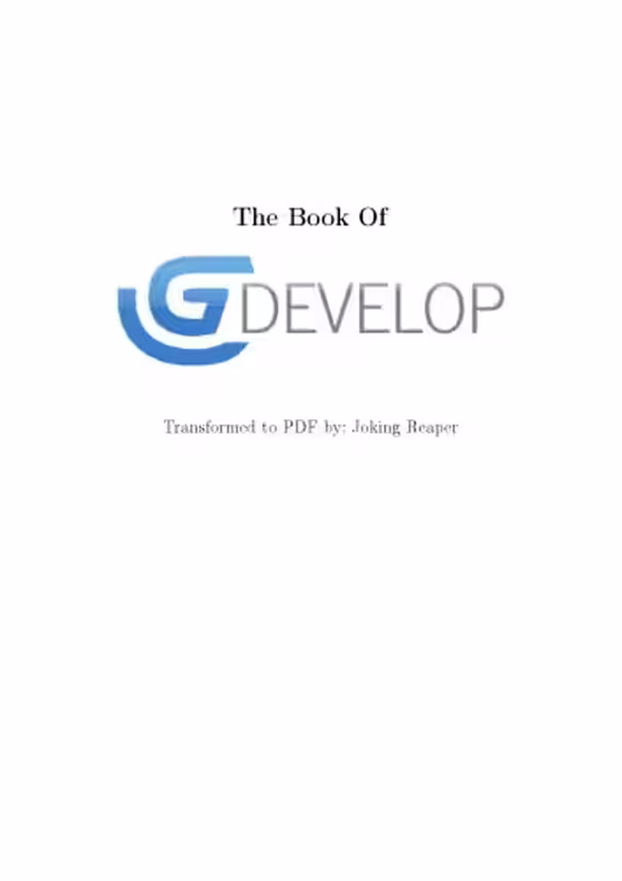 خرید و دانلود نسخه کامل کتاب The Book of Game Develop - GDevelop - GameDevelop