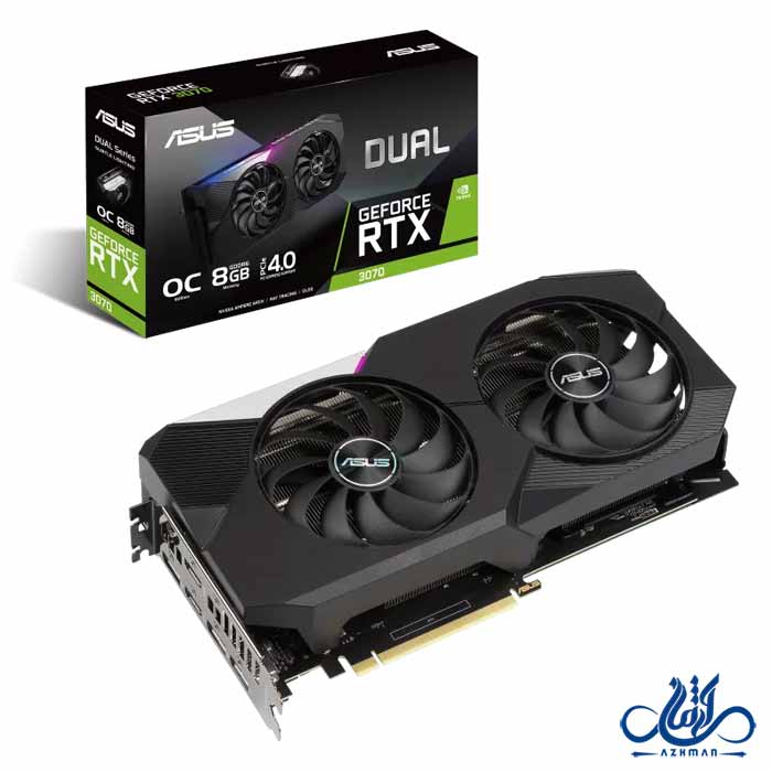 کارت گرافیک ایسوس TUF-RTX3070-O8G-GAMING DUAL