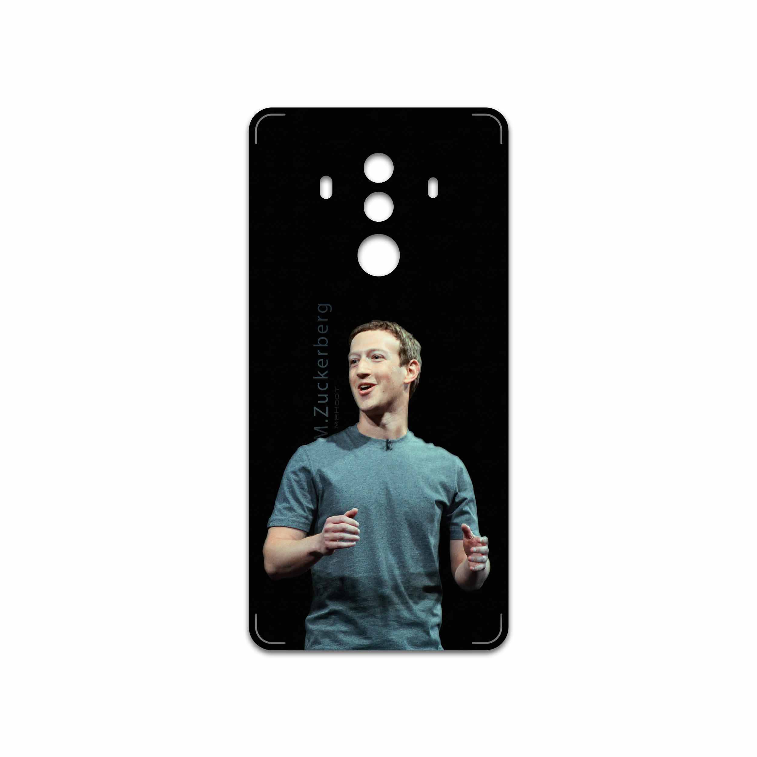برچسب پوششی ماهوت مدل Mark Zuckerberg مناسب برای گوشی موبایل هوآوی Mate 10 Pro
