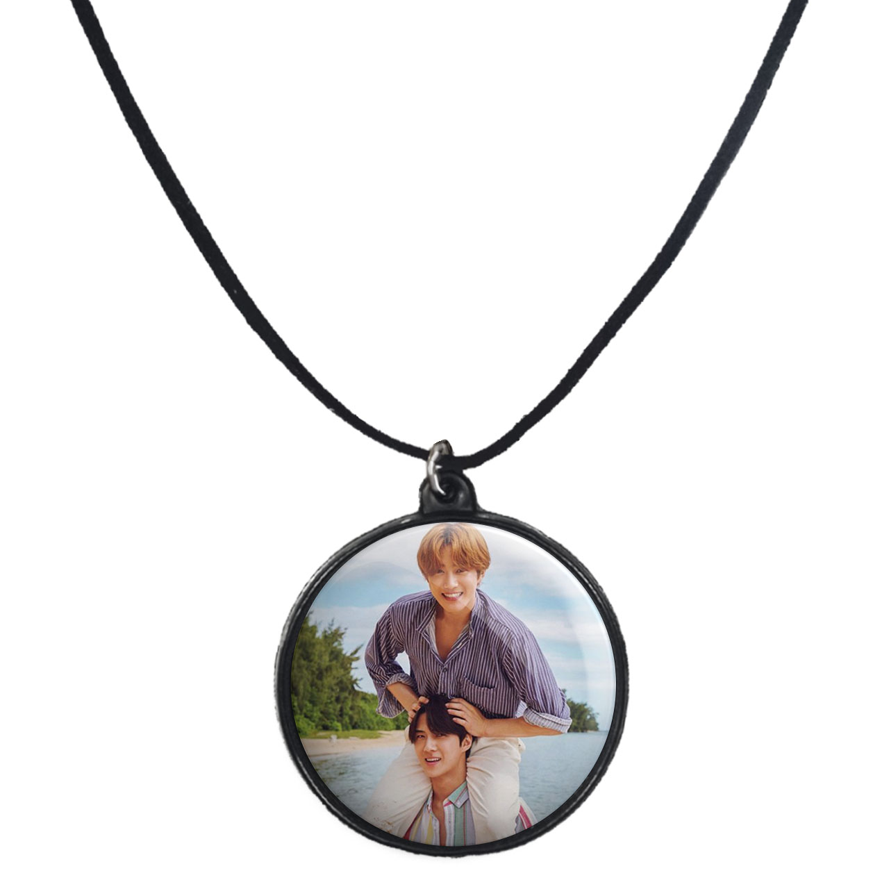 گردنبند پرمانه طرح exo کد pmb.14198 مدل دو طرفه