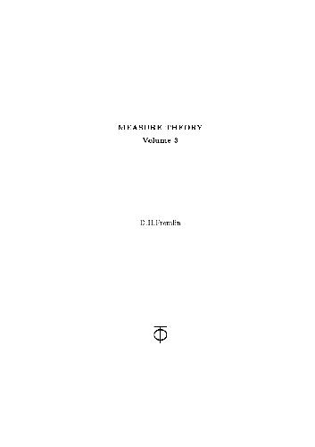 خرید و دانلود نسخه کامل کتاب Measure theory/ 3, Measure algebras