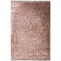 فرش ماشینی زمرد مشهد طرح پتینه مدل AN006 زمینه بژ