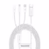 کابل تبدیل USB به microUSB / لایتنینگ / USB-C باسئوس مدل CAMLTYS-02 طول 1.5 متر