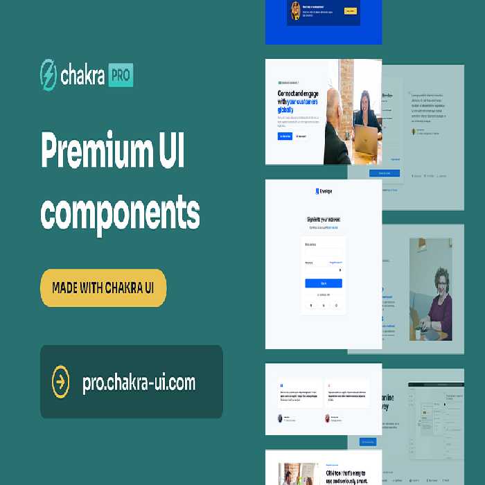 دانلود کیت رابط کاربری Chakra UI Pro