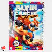 دفتر 50 برگ اپادانا سیمی جلد طلقی طرح الوین کد 3265