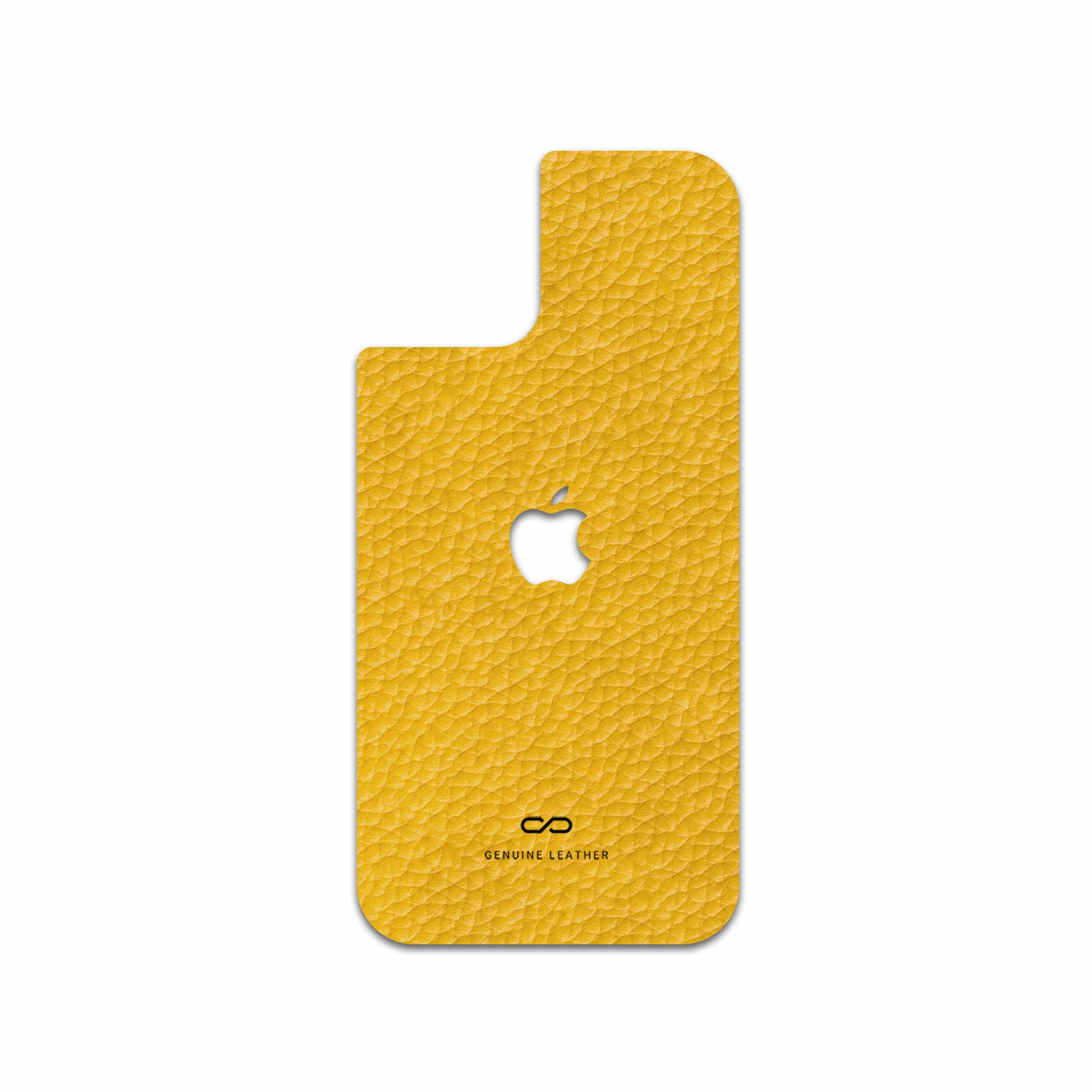 برچسب پوششی ماهوت مدل Mustard-Leather مناسب برای گوشی موبایل اپل iPhone 12 Pro Max