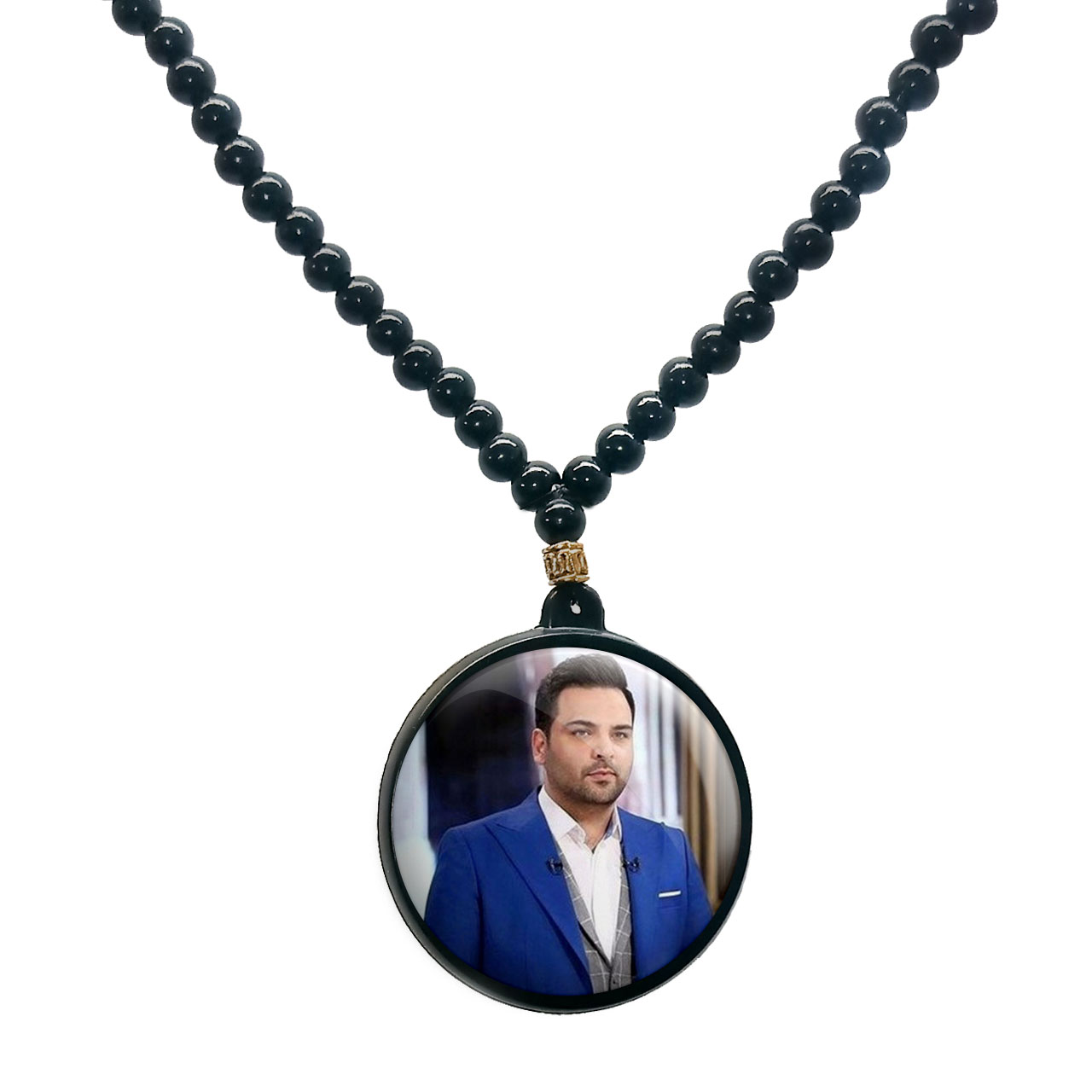 گردنبند پرمانه طرح احسان علیخانی کد pmd.20791 مدل دو طرفه