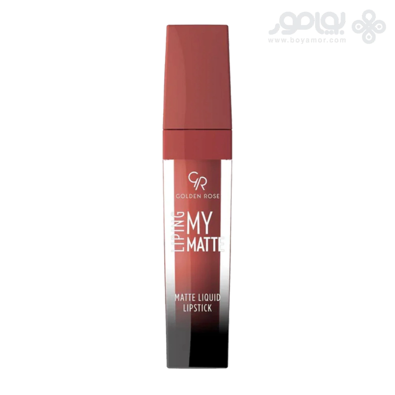رژ لب مایع مات گلدن رز مدل LIPING MY MATTE شماره 20