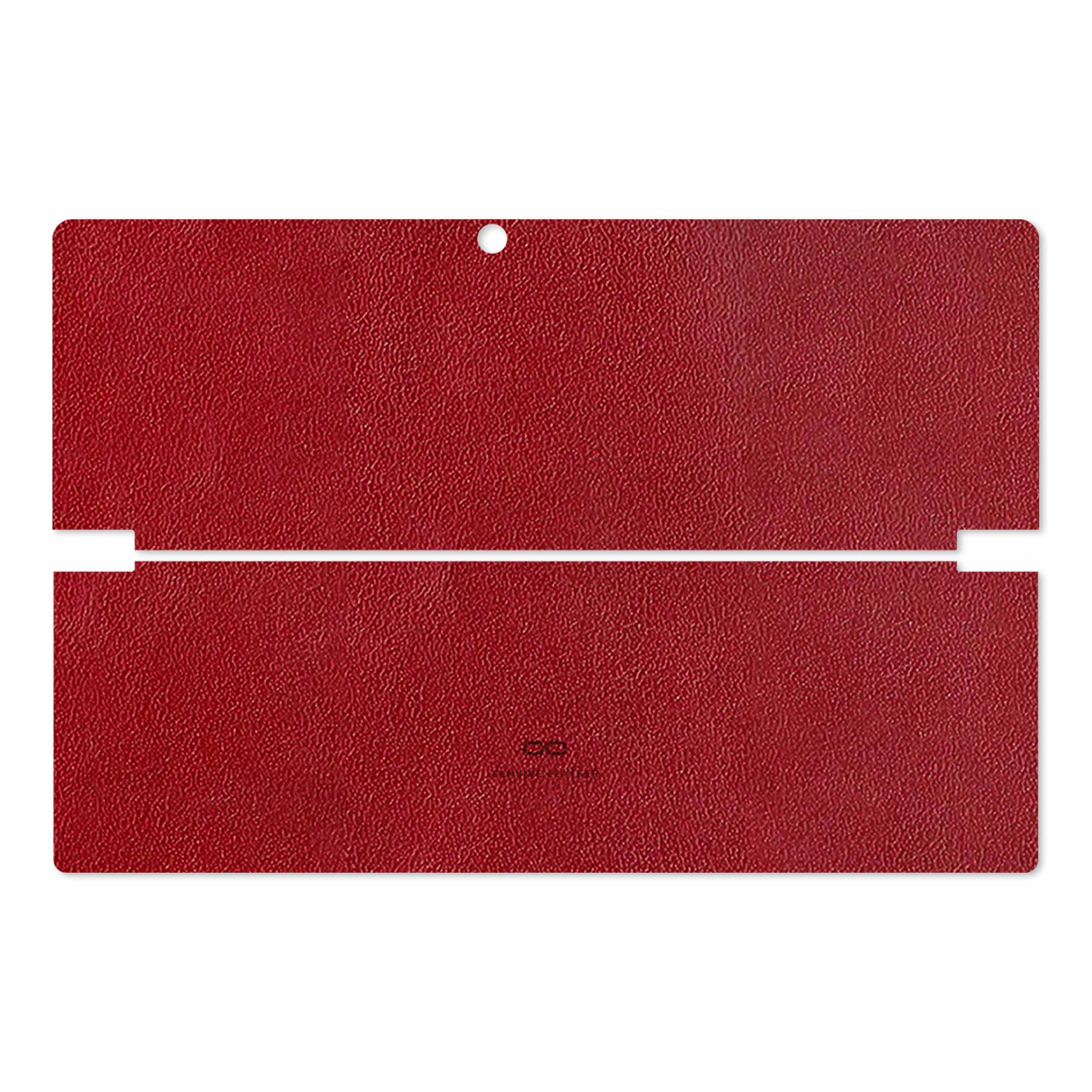 برچسب پوششی ماهوت مدل Red-Leather مناسب برای تبلت لنوو Miix 510 2016