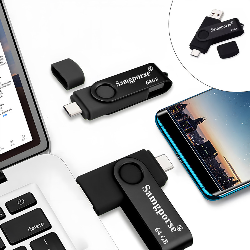 فلش مموری سمگپرس مدل OTG USB Type C ظرفیت 64 گیگابایت | کالا مکس