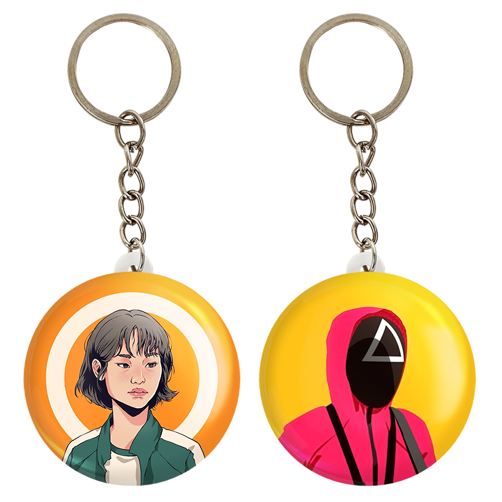 جاکلیدی خندالو مدل کانگ سه بیوک بازی مرکب Squid Game کد 1079810803 مجموعه 2 عددی