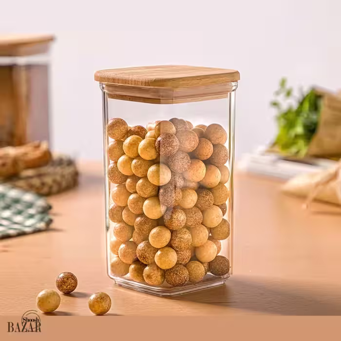 جای ادویه چهارگوش در چوبی سارینا بزرگ سایز 1 کد 2197