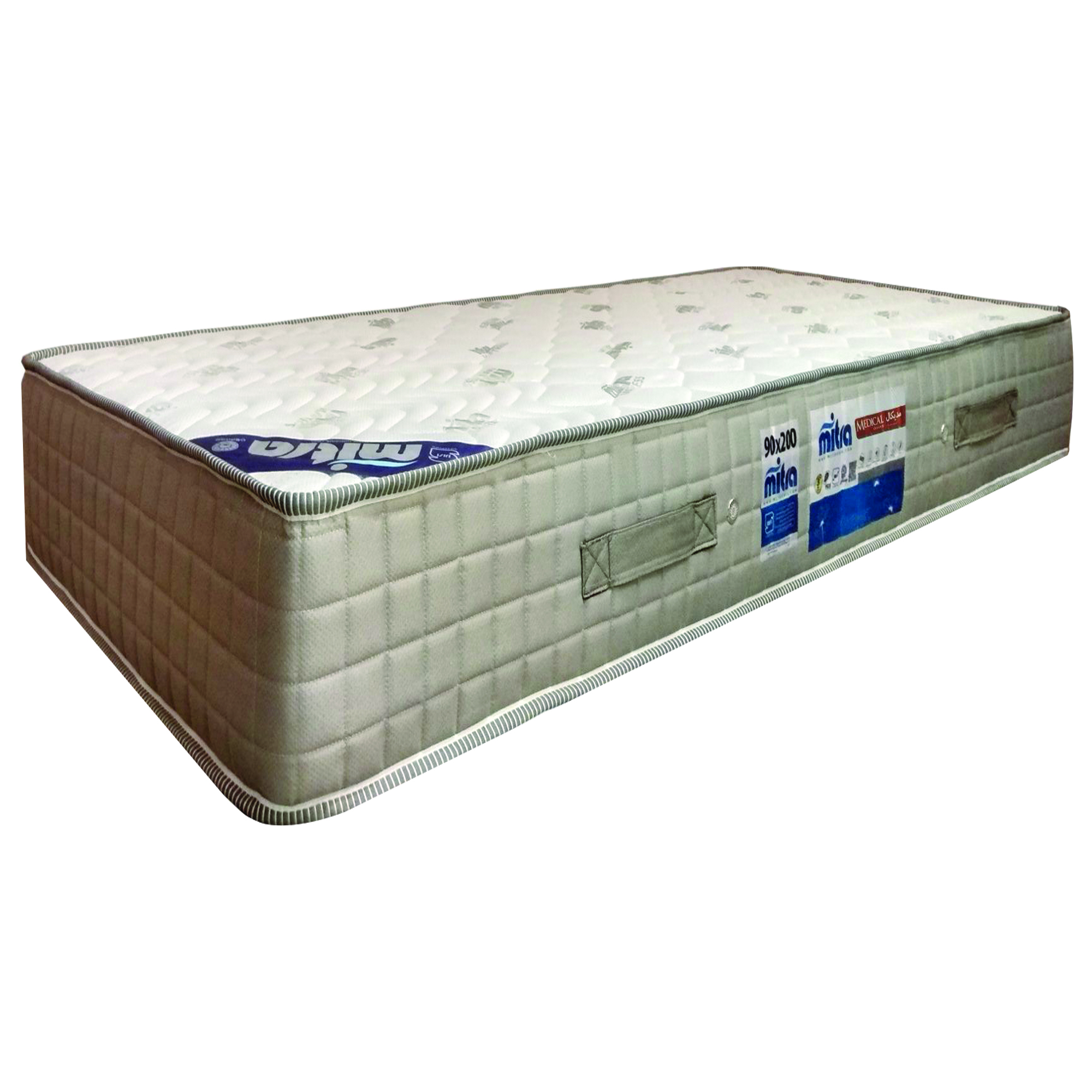 تشک میترا مدل مدیکال ارتوپدیک ریباندی یک نفره سایز 120×200 سانتی متر
