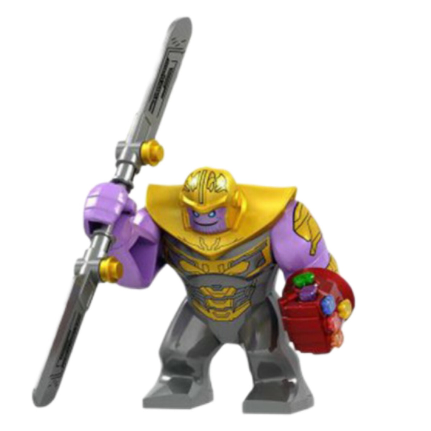 بیگ لگو تانوس با دستکش بینهایت و تبردمدل کمیک