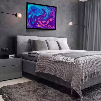 تابلو مدل abstract gradient swirl کد F-10016