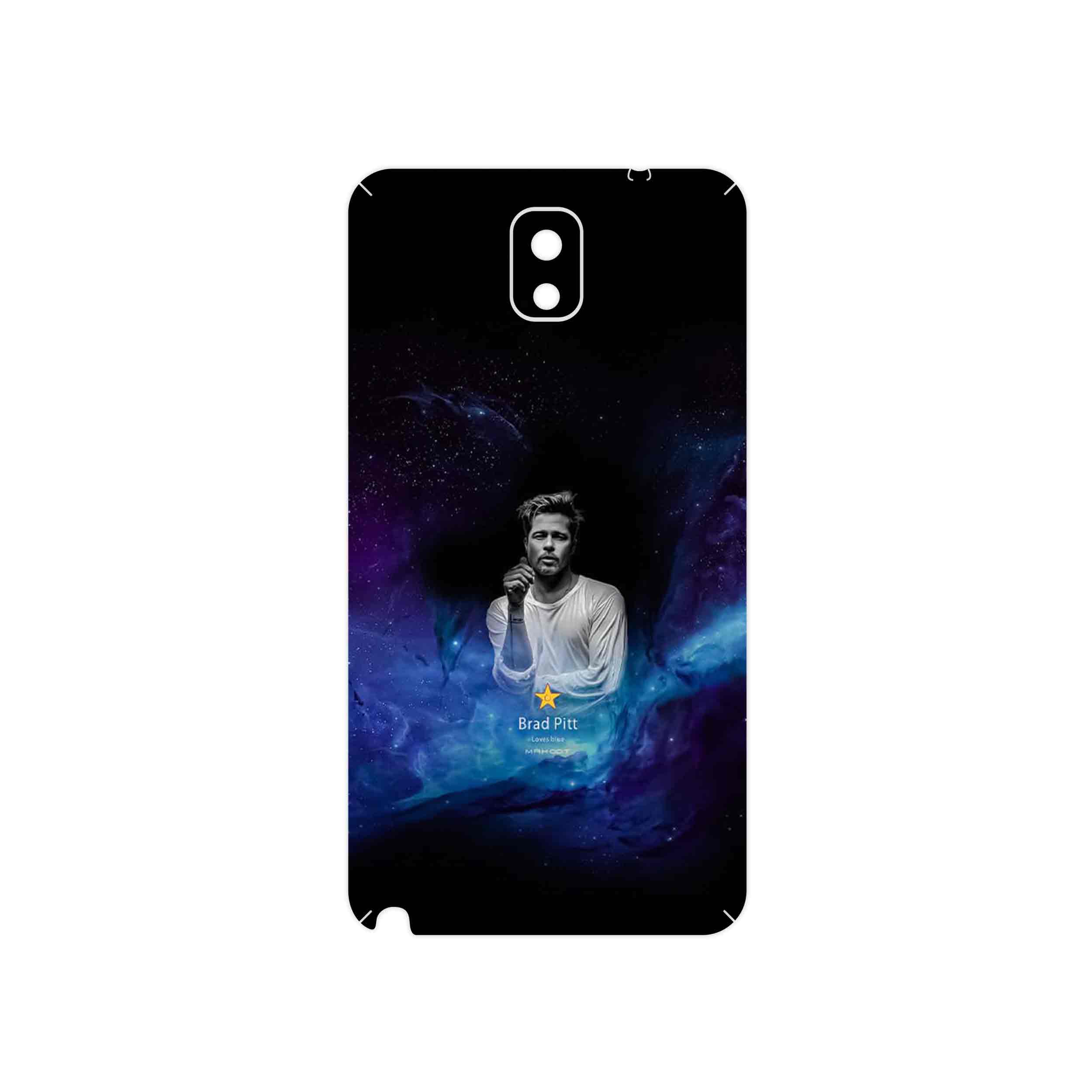 برچسب پوششی ماهوت مدل Brad Pitt مناسب برای گوشی موبایل سامسونگ Galaxy Note 3