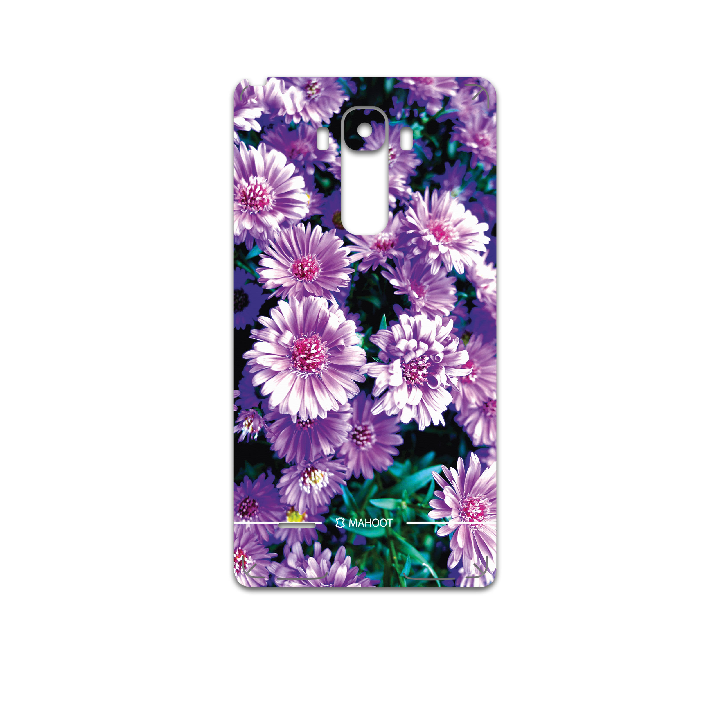 برچسب پوششی ماهوت مدل Purple-Flower مناسب برای گوشی موبایل ال جی G4 Stylus