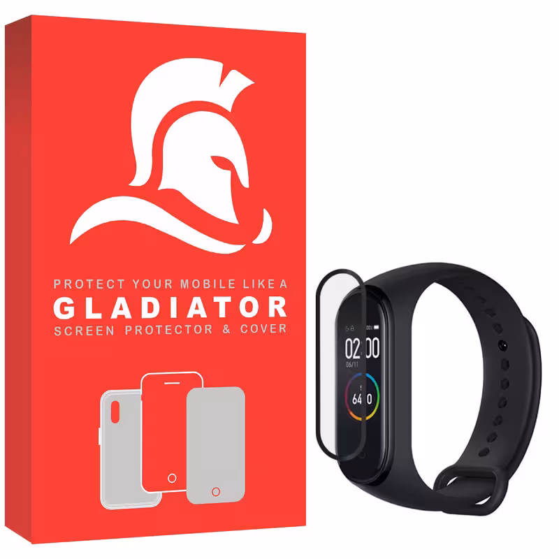 محافظ صفحه نمایش گلادیاتور مدل GWP1000 مناسب برای ساعت هوشمند شیائومی Mi Band 4 | کالا برتری