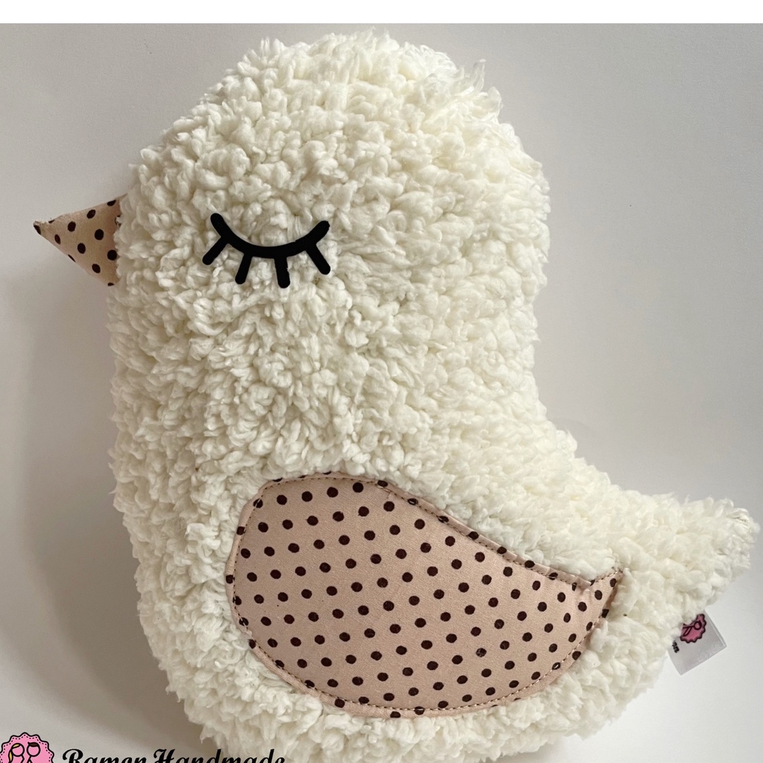 کوسن عروسکی پرنده دستساز رامُن(25سانت)