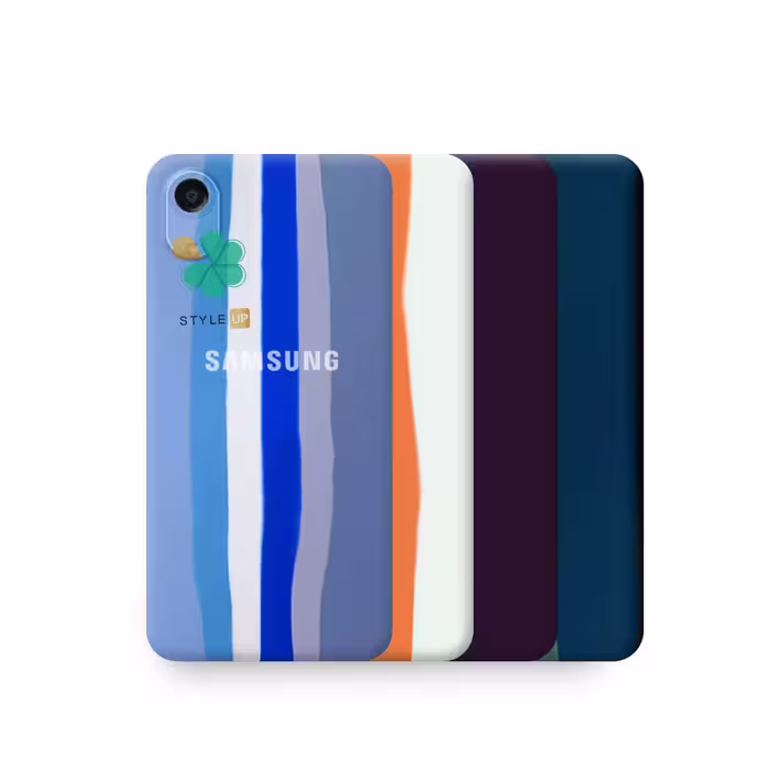 قاب سیلیکونی گوشی سامسونگ Samsung Galaxy A03 Core مدل رنگین کمان
