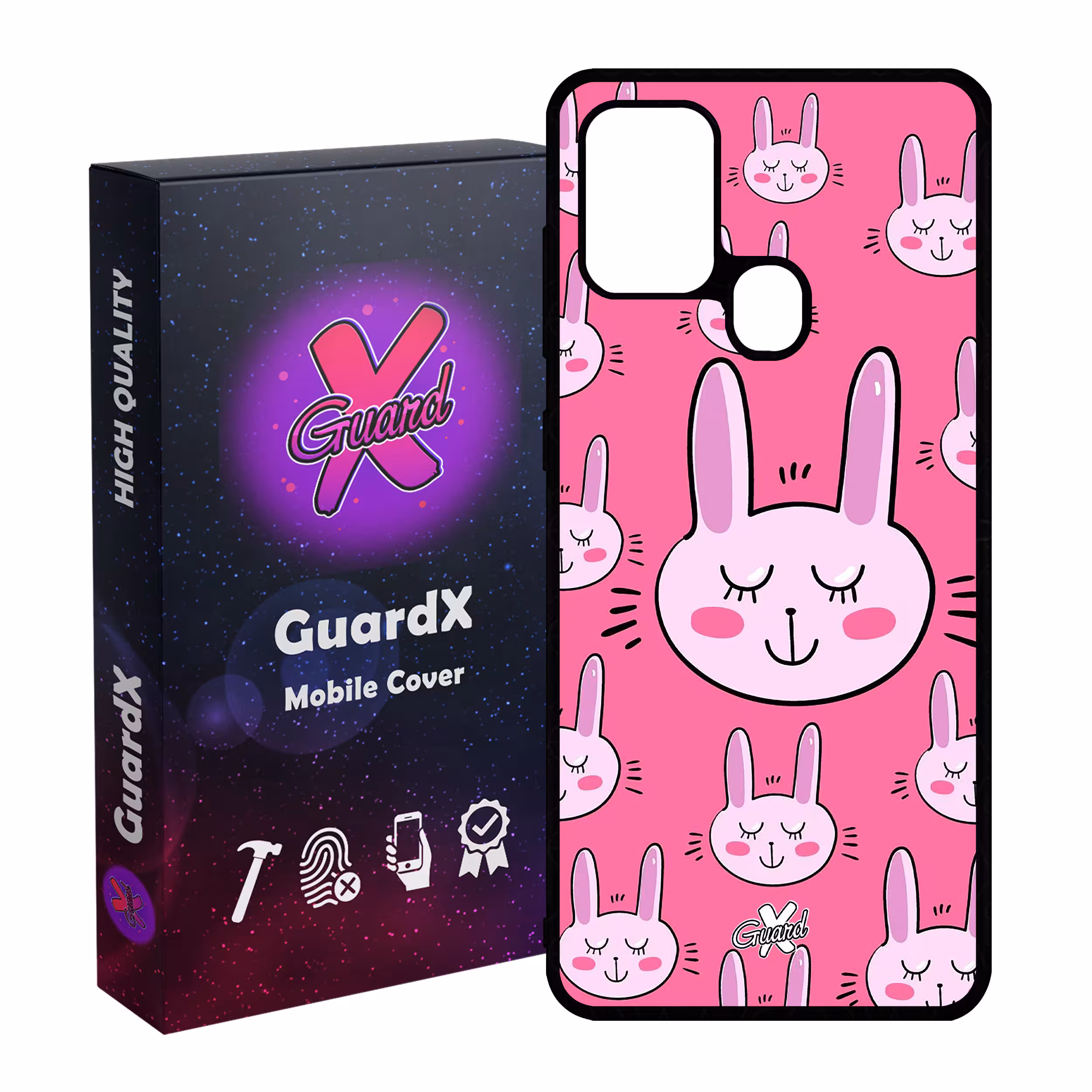 کاور گارد ایکس طرح Rabbit مدل Glass101135 مناسب برای گوشی موبایل سامسونگ Galaxy A21s