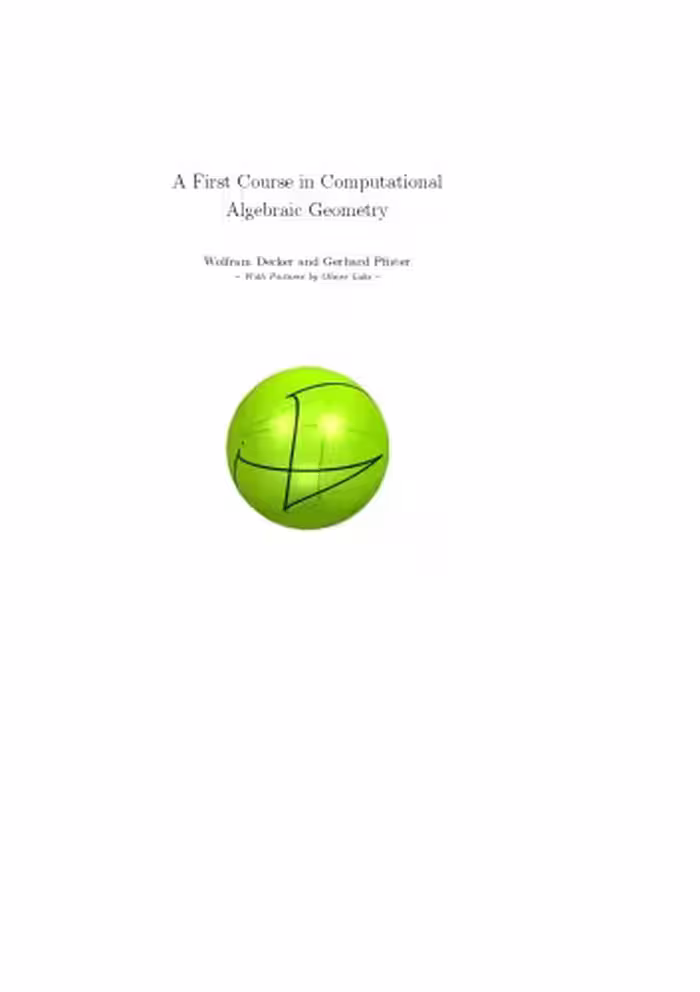 خرید و دانلود نسخه کامل کتاب A First Course in Computational Algebraic Geometry