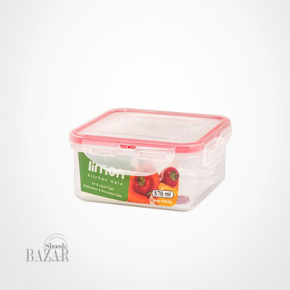 ظرف فریزری مربع 870 میلی لیتری لیمون کد 7843